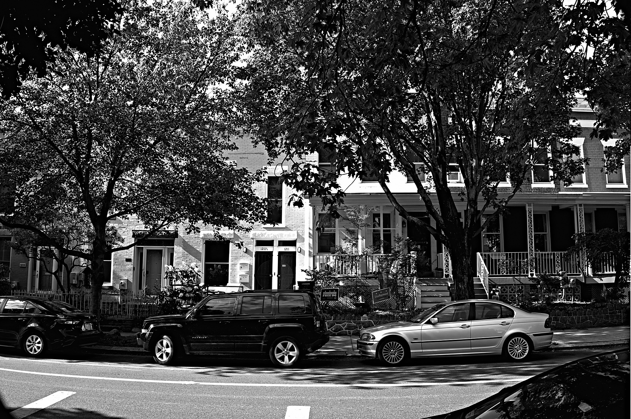 A residential block on Capitol Hill